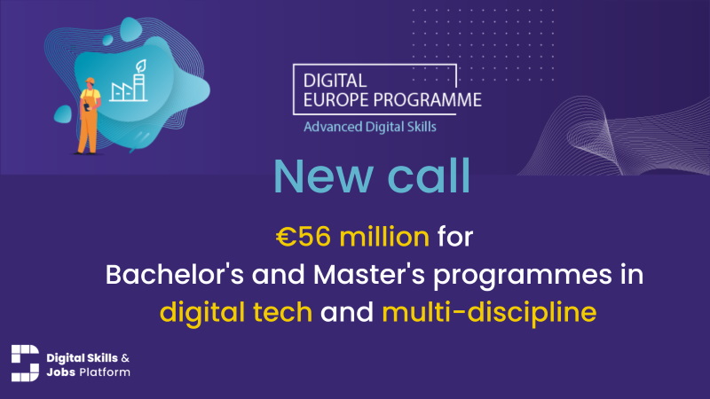 Boosting digital skills - New Call under the DIGITAL Europe Programme opening on 29.09.2022 